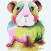 Colorful Guinea Pig Paint By Number