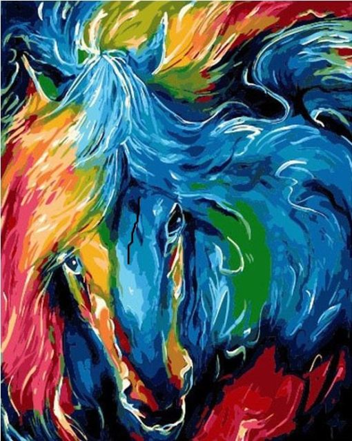 Colorful Horse Paint By Number