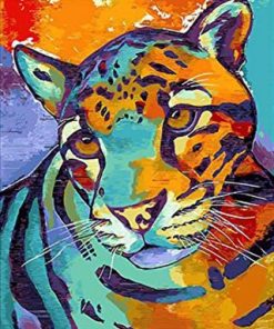 Colorful Leopard Paint By Number