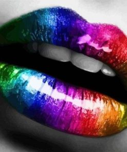 Colorful Lips Paint By Number