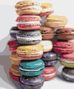 Colorful Macarons Paint By Number