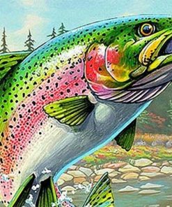 Colorful Salmon Paint By Number