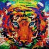 Colorful Tiger Paint By Number