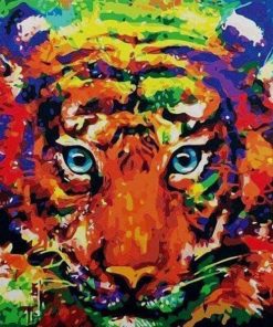 Colorful Tiger Paint By Number