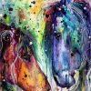 Colourful Horses Paint By Number