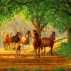 Country Horses Paint By Number