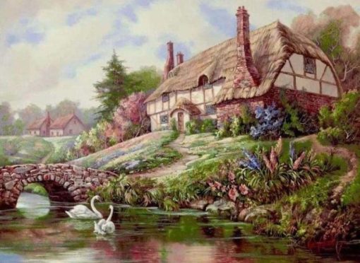 Countryside House Paint By Number