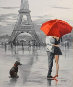 Couples In Paris Paint By Number