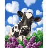 Cow Among Flowers Paint By Number