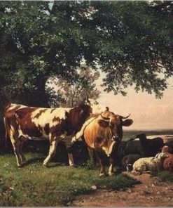 Cows Under The Tree Paint By Number