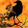 Crow and Smoke Paint By Number