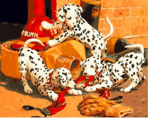 Dalmatian Dogs Paint By Number