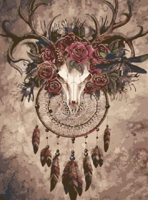 Deer Dream Catcher Paint By Number