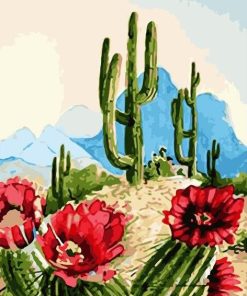 Desert Cactus Paint By Number