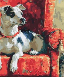 Dog On The Couch Paint By Number