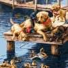 Doggies and Ducks Paint By Number