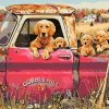Dogs In a Truck Paint By Number