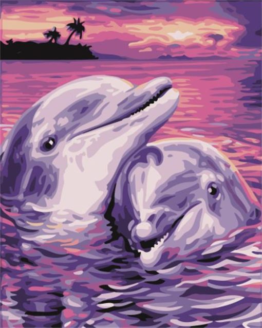 Dolphin Lovers Paint By Number