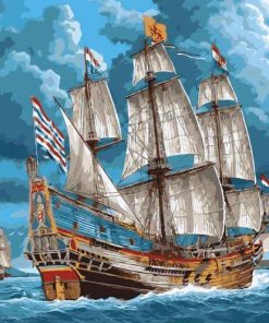 East India Company Ship Paint By Number