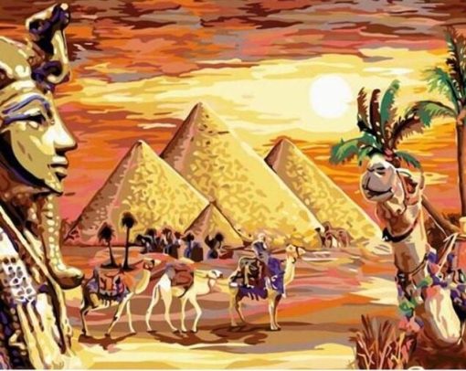 Egyptian Pyramids Paint By Number