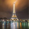 Eiffel Tower At Night Paint By Number