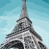 Eiffel Tower At Paris Paint By Number