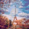 Eiffel Tower Landmark Paint By Number