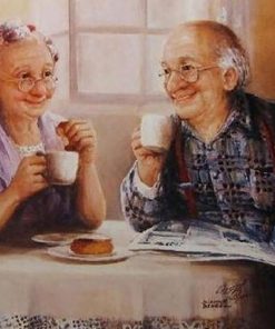 Elderly Couple Paint By Number