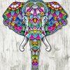 Embroidery Elephant Paint By Number