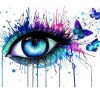 Eye Tears and Butterflies Paint By Number