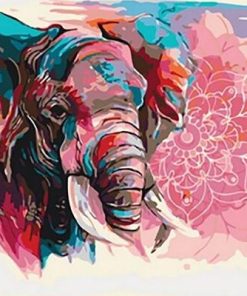 Fantastic Colorful Elephant Paint By Number