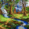 Fantasy Forest House Paint By Number