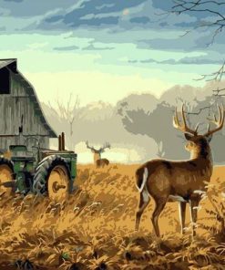 Farm Deers Paint By Number