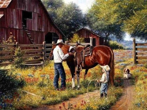 Farm Horse Paint By Number