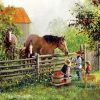 Farm Horses Paint By Number