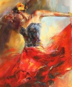 Female Flamenco Dancer Paint By Number