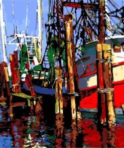 Fishing Boats Paint By Number