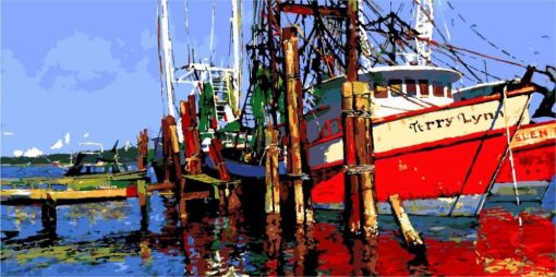 Fishing Boats Paint By Number