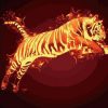 Flamed Tiger Paint By Number