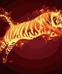 Flamed Tiger Paint By Number