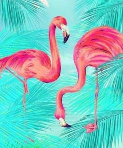 Flamingo Birds Paint By Number