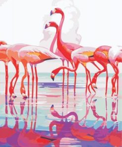 Flamingos Birds Paint By Number