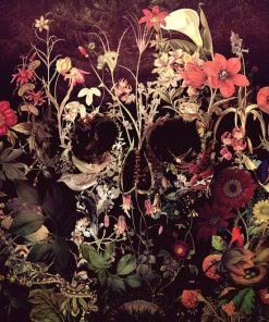 Flowering Skull Paint By Number