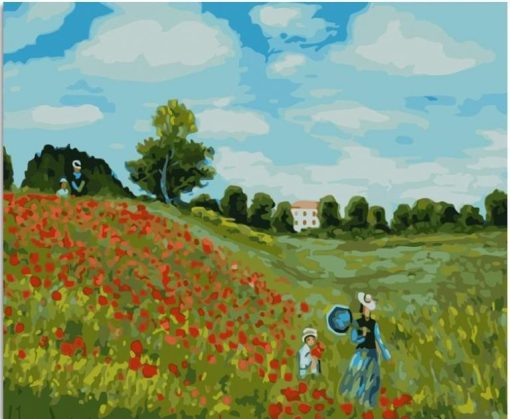 Flowers Field Paint By Number