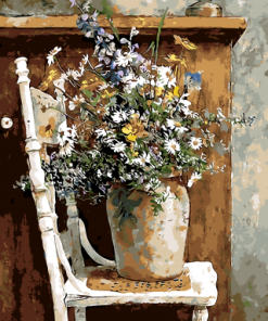 Flowers In An Old Vase Paint By Number