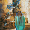 Flowers In Crystal Vase Paint By Number