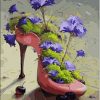 Flowers In a Shoe Paint By Number