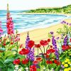 Flowers On The Beach Paint By Number