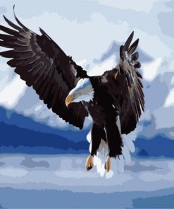 Fluttering Eagle Paint By Number