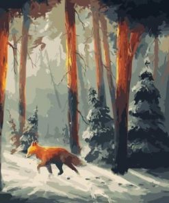 Fox In The Woods Paint By Number